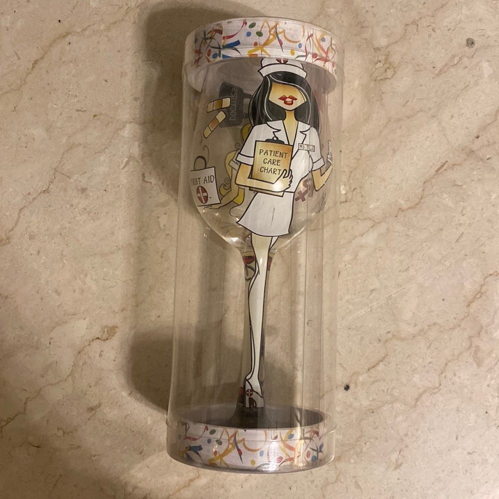 Nurse gift- wine glass